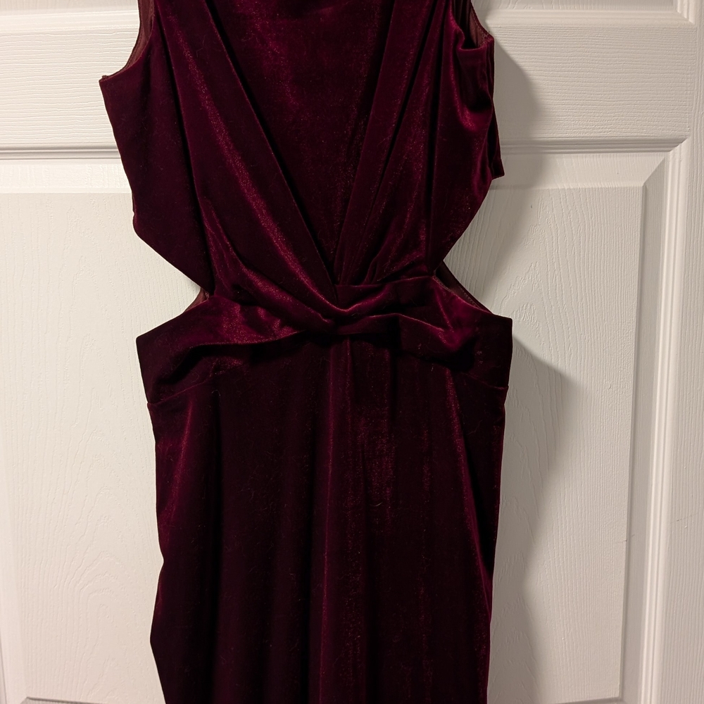 Lulus Deep Burgundy Backless Dress